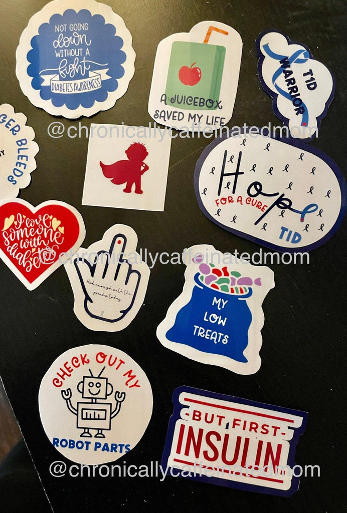 Type one diabetes sticker accessories *NEW AND IMPROVED* - The Useless Pancreas