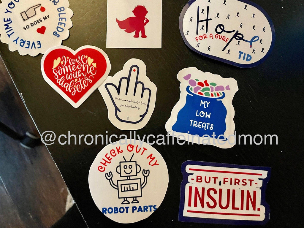 Type one diabetes sticker accessories *NEW AND IMPROVED* - The Useless Pancreas