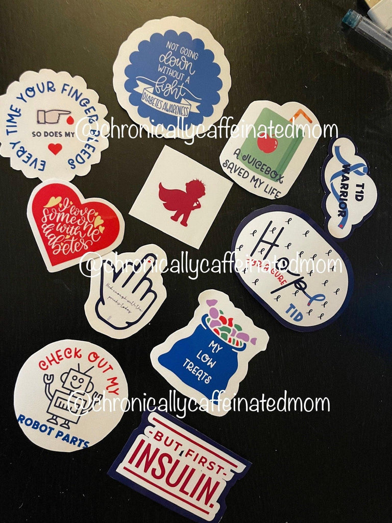 Type one diabetes sticker accessories *NEW AND IMPROVED* - The Useless Pancreas