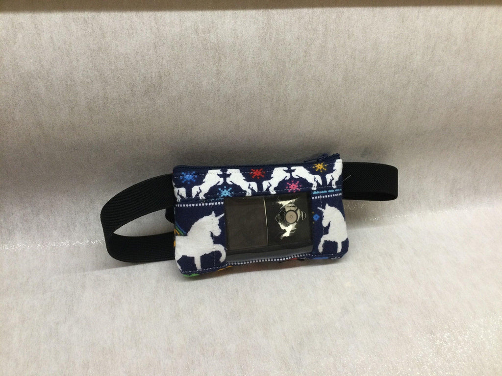 Insulin Pump Pouch/Case With Window by Dazzling Pump Pouches - Rainbow Unicorn - The Useless Pancreas