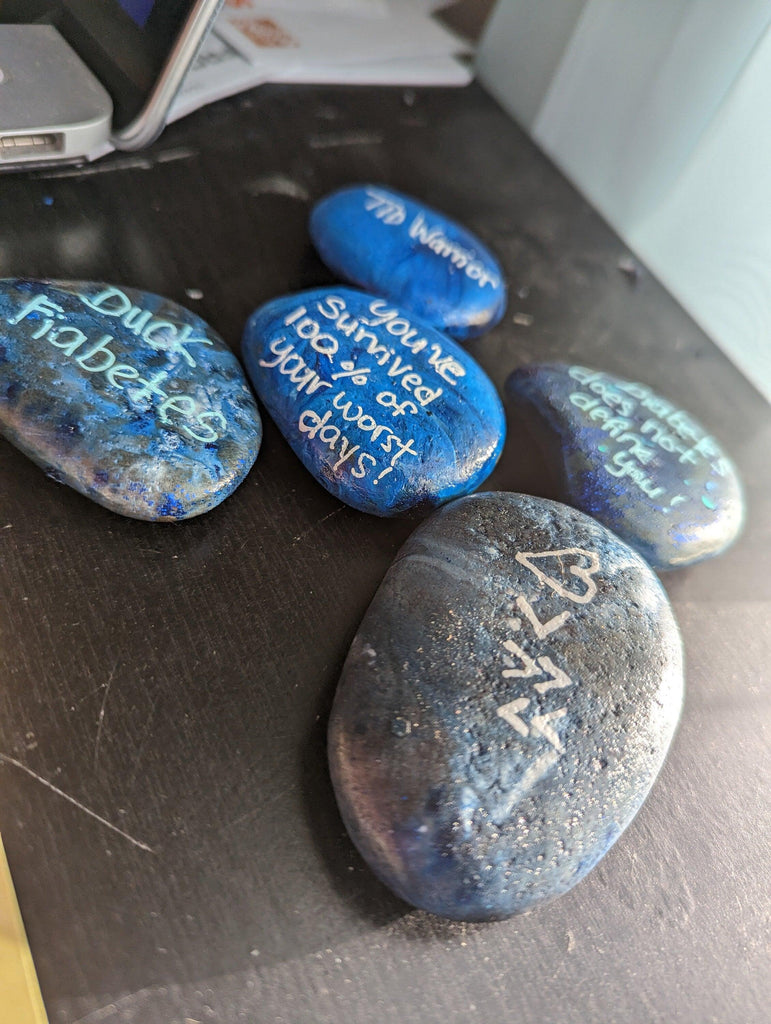 Type 1 Diabetes Warrior Inspirational Wisdom Stones - The Useless Pancreas