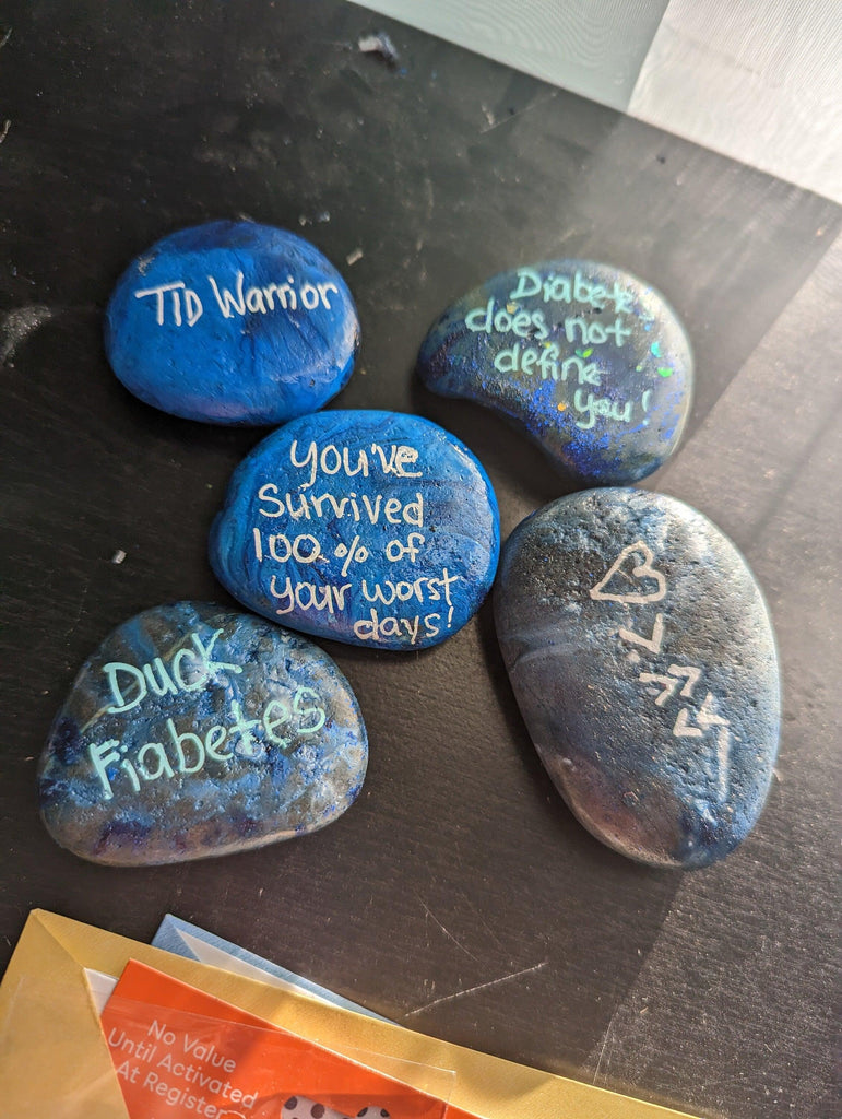 Type 1 Diabetes Warrior Inspirational Wisdom Stones - The Useless Pancreas