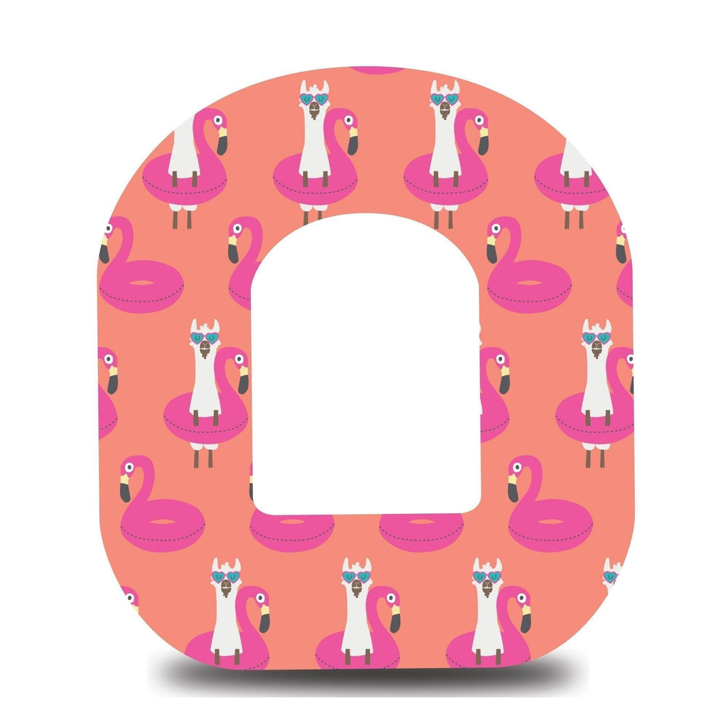 Llamas and Flamingos Omnipod Tape - The Useless Pancreas