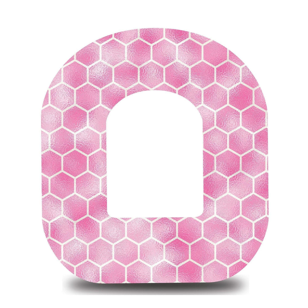 Pink Honeycomb Omnipod Tape - The Useless Pancreas