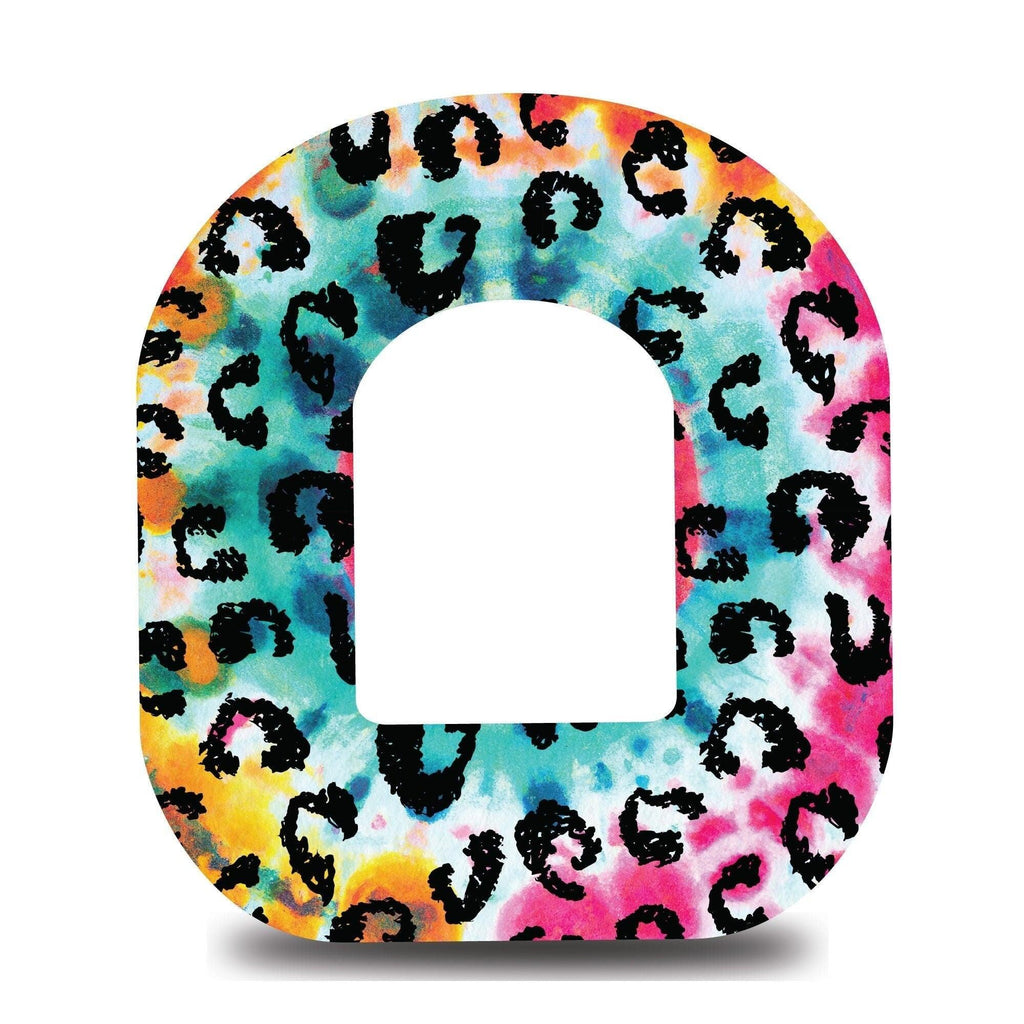 Leopard Tie Dye Swirl Omnipod Tape - The Useless Pancreas