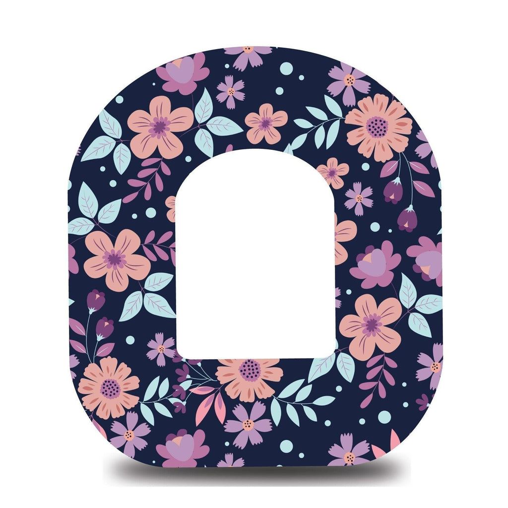 Purple Dream Florals Omnipod Tape - The Useless Pancreas