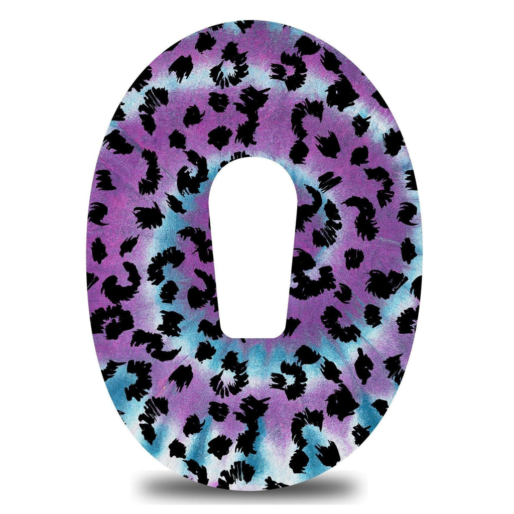 Leopard Purple Tie Dye Swirl Dexcom G6 Tape - The Useless Pancreas