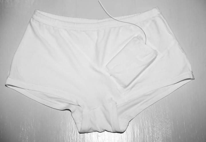 InsulWear™ Boxer Panties Women - Clothing/Underwear for Insulin Pump Users - White - The Useless Pancreas