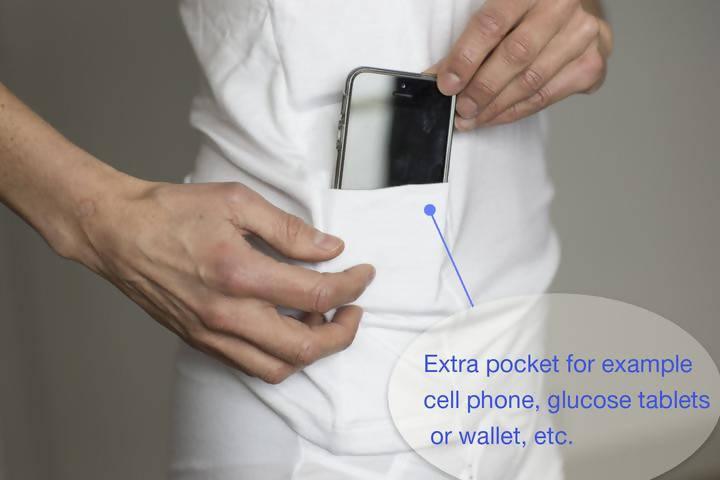 InsulWear™ Tank Top Women - Clothing/Underwear for Insulin Pump Users - White - The Useless Pancreas