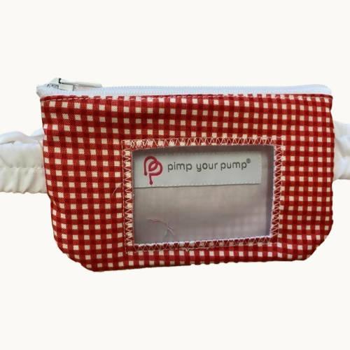 School Uniform Pump Pouch by Pimp Your Pump - Gingham with Vinyl Screen - The Useless Pancreas