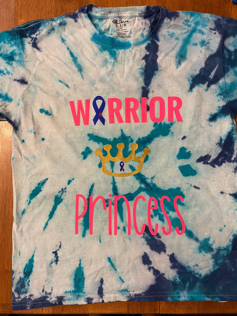 Kids T-Shirt - Tie Dye "Warrior Princess" - The Useless Pancreas