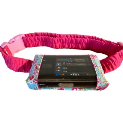 Pump Pouch by Pimp Your Pump - T:Slim pouch Pink & Blue Floral WILL NOT FIT WITH ANY CASE ON - The Useless Pancreas