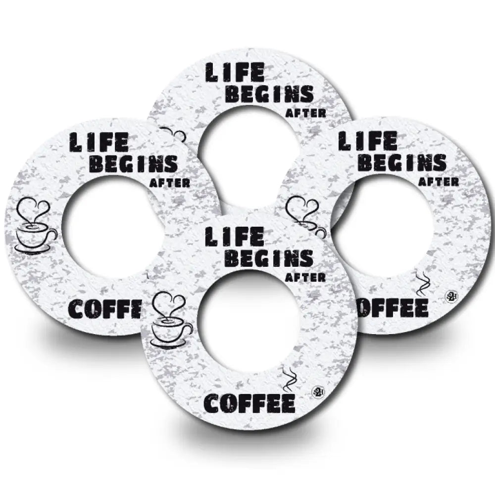 Life Begins After Coffee - Libre 2 4-Pack (Set of 4 Patches)