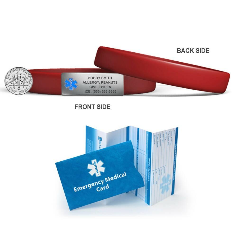 MedicBand Medical Alert ID Bracelets – Free Custom Engraving - The Useless Pancreas