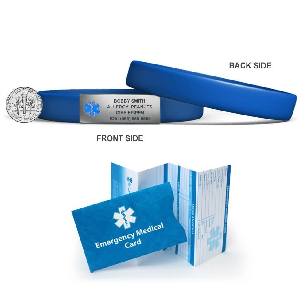 MedicBand Medical Alert ID Bracelets – Free Custom Engraving - The Useless Pancreas