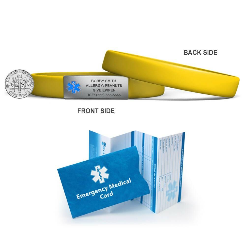 MedicBand Medical Alert ID Bracelets – Free Custom Engraving - The Useless Pancreas