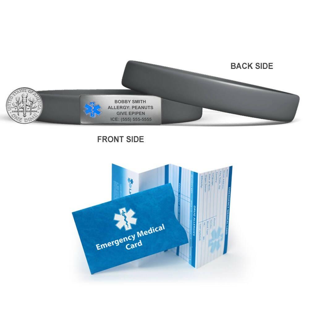 MedicBand Medical Alert ID Bracelets – Free Custom Engraving - The Useless Pancreas