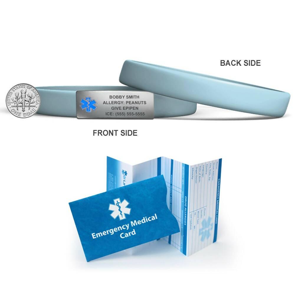 MedicBand Medical Alert ID Bracelets – Free Custom Engraving - The Useless Pancreas