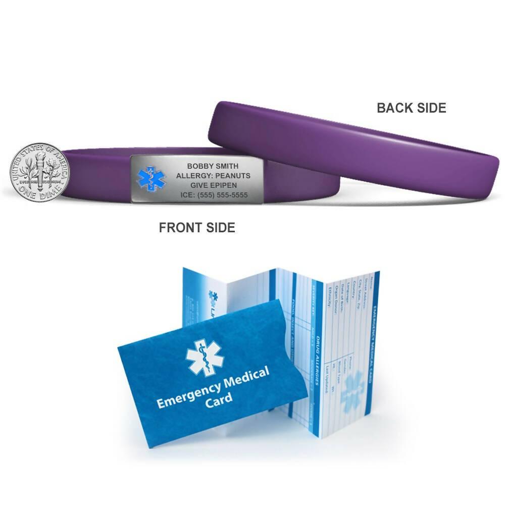 MedicBand Medical Alert ID Bracelets – Free Custom Engraving - The Useless Pancreas
