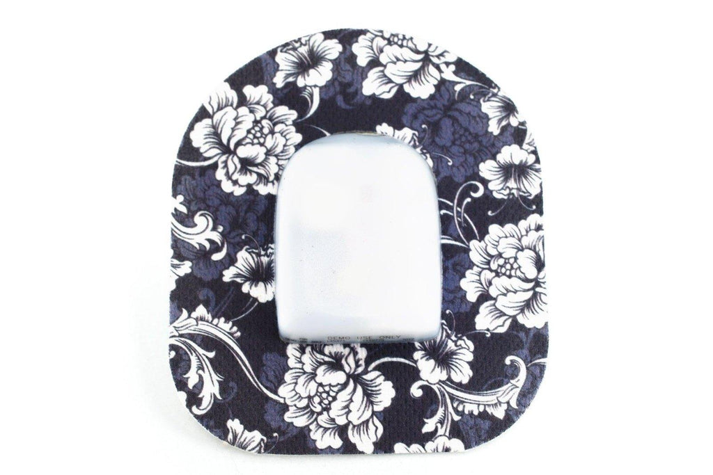 Monochrome Flowers Patch - Type One Style - CGM Patch