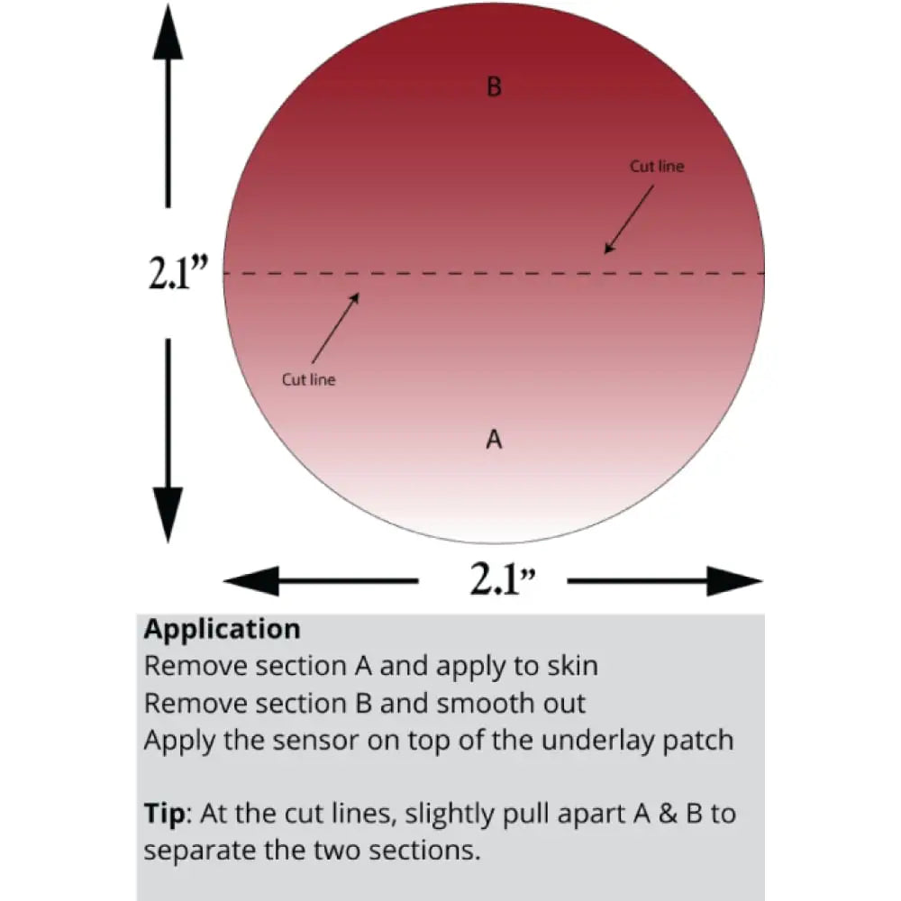 Natural Skin Tone Underlay Patch For Sensitive - Libre 3