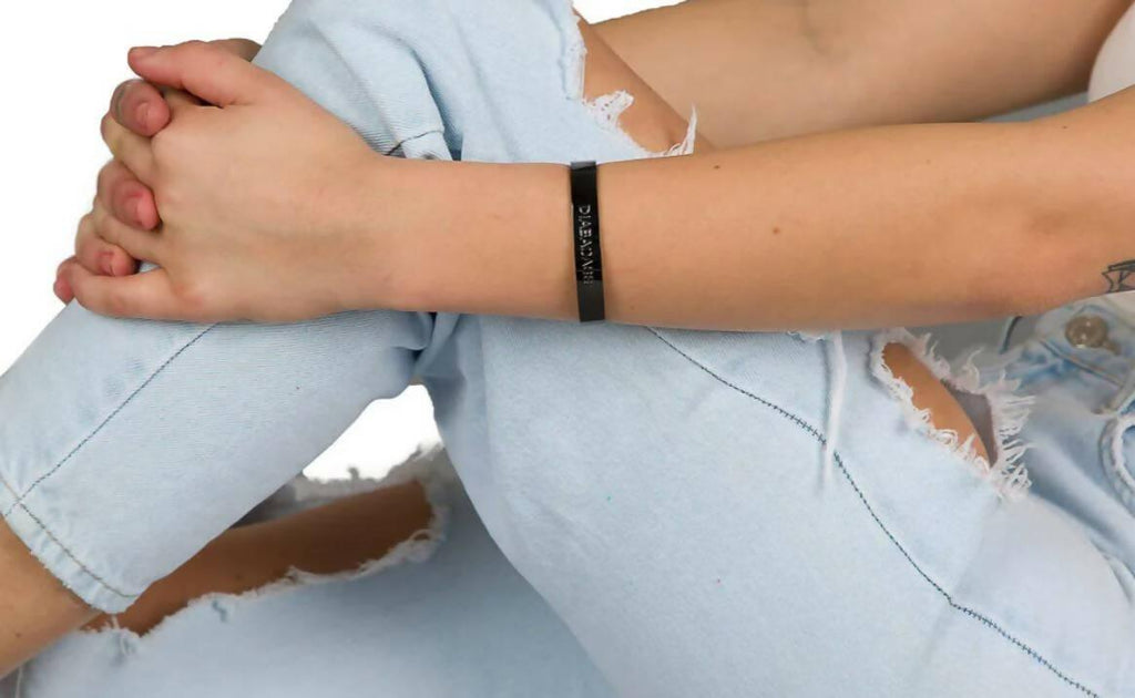 Diabadass Cuff Bracelet – Black - The Useless Pancreas