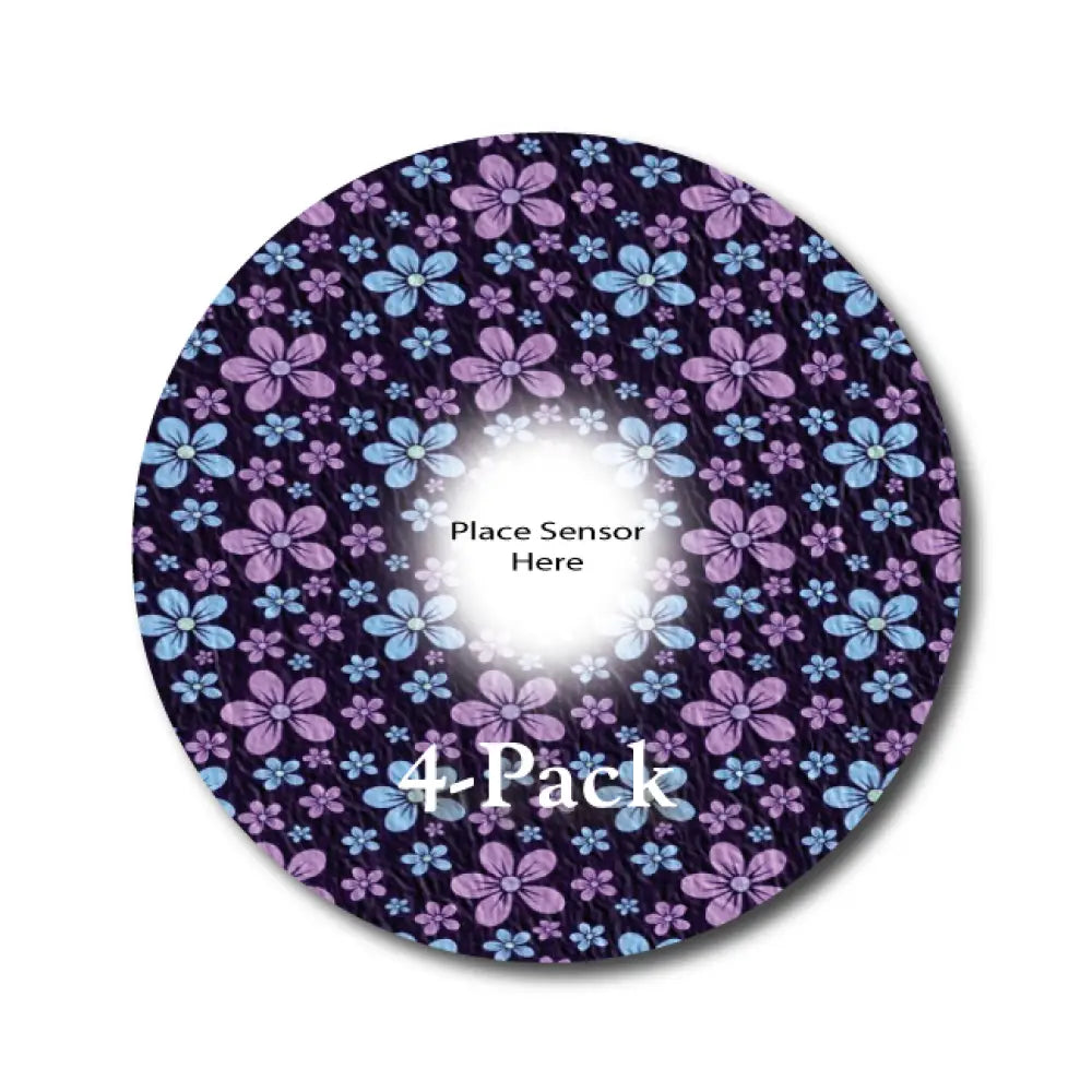 Painted Purple Underlay Patch For Sensitive Skin - Libre 2 4-Pack (Set of 4 Patches)