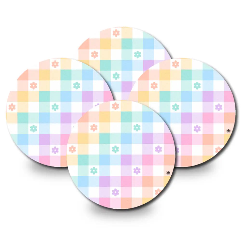 Pastel Plaid - Libre 2 Cover-up 4-Pack (Set of 4 Patches) / Freestyle