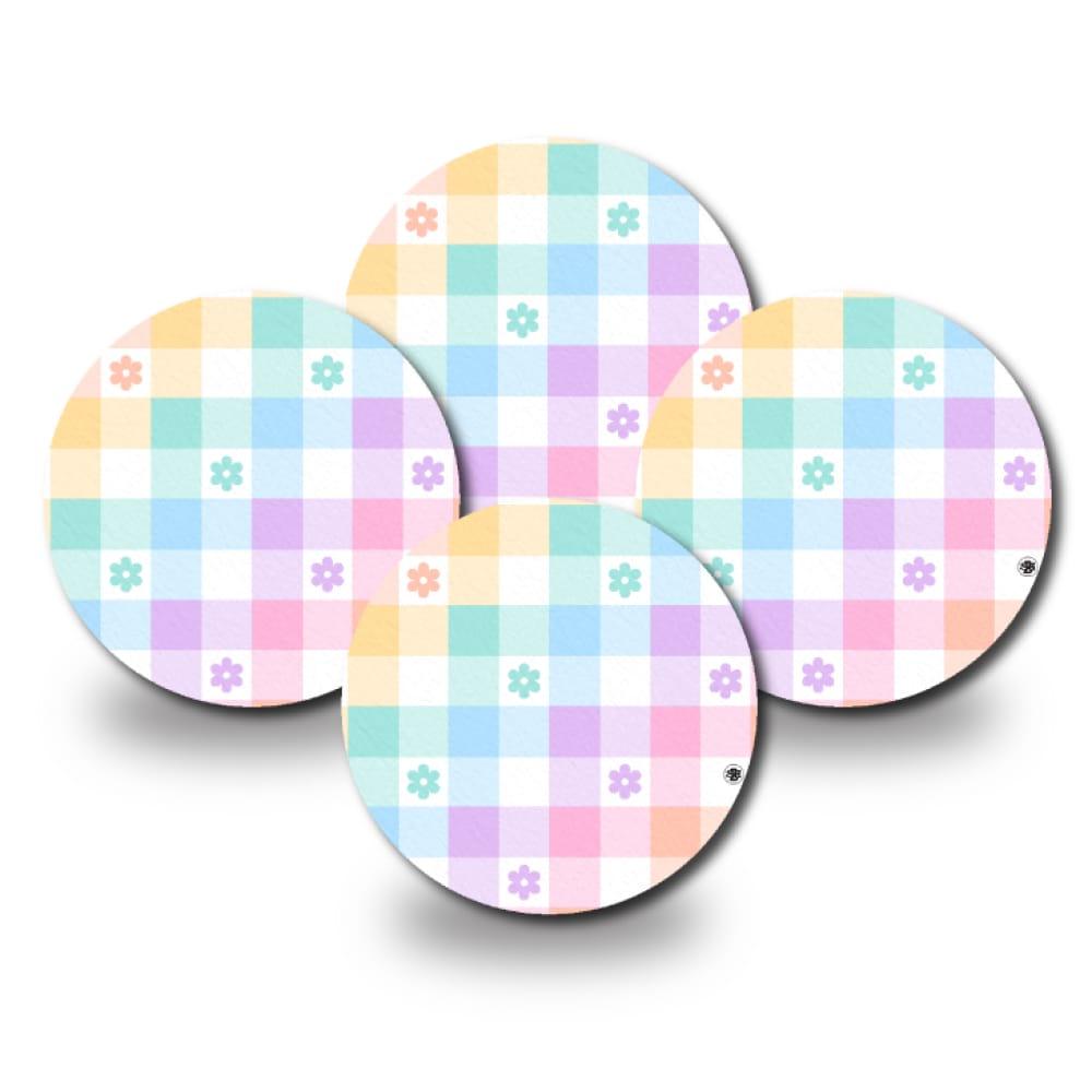 Pastel Plaid - Libre 3 4-Pack (Set of 4 Patches)