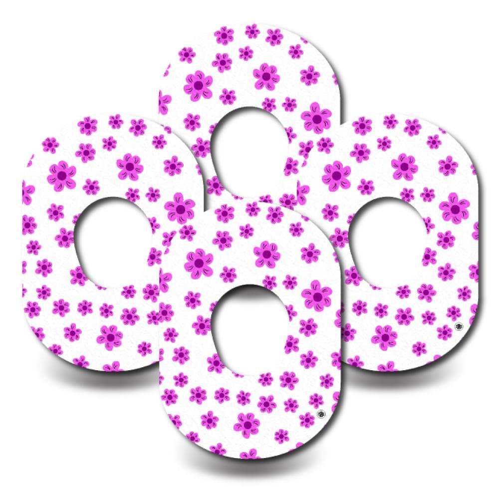 Pink Flower Passion - Dexcom G7 4-Pack (Set of 4 Patches)