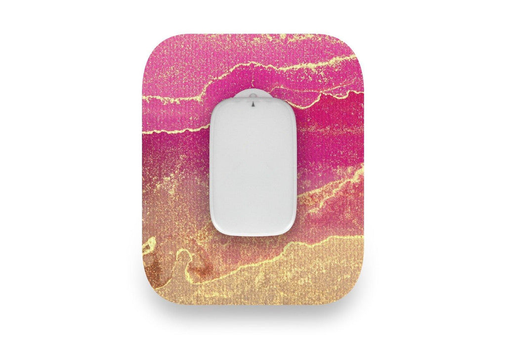 Pink Marble Patch for Medtrum CGM diabetes supplies and insulin pumps