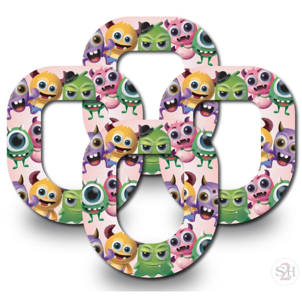 Pink Monster Patch - Omnipod 4-Pack