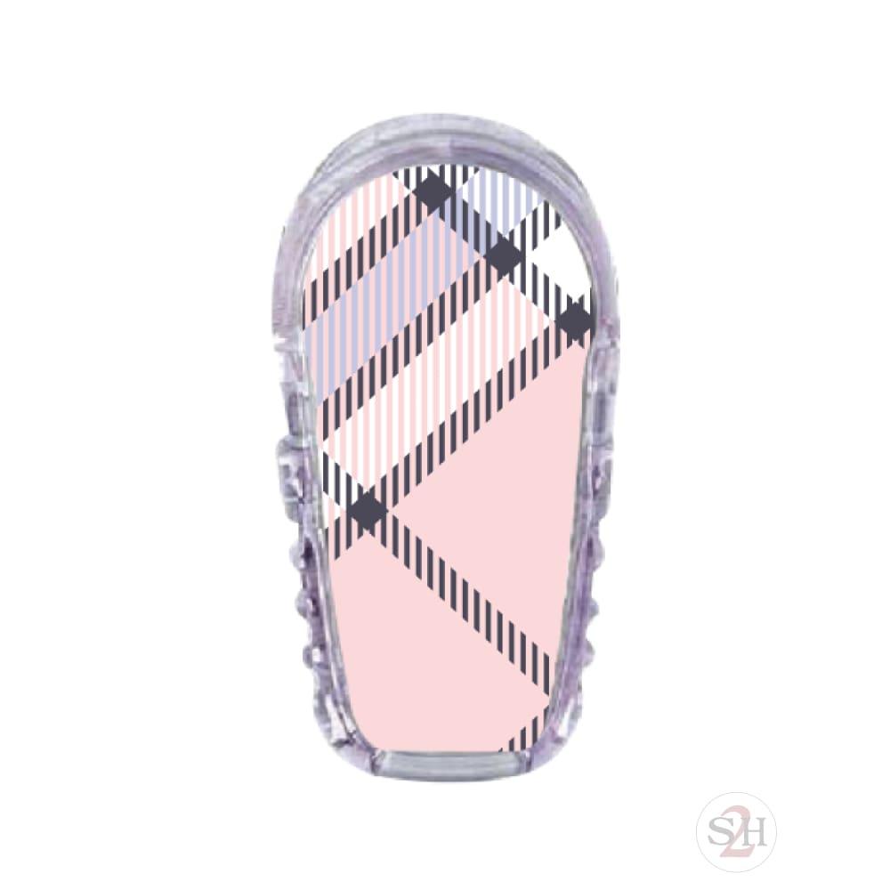 Pink Plaid Topper - Dexcom G6 / Single