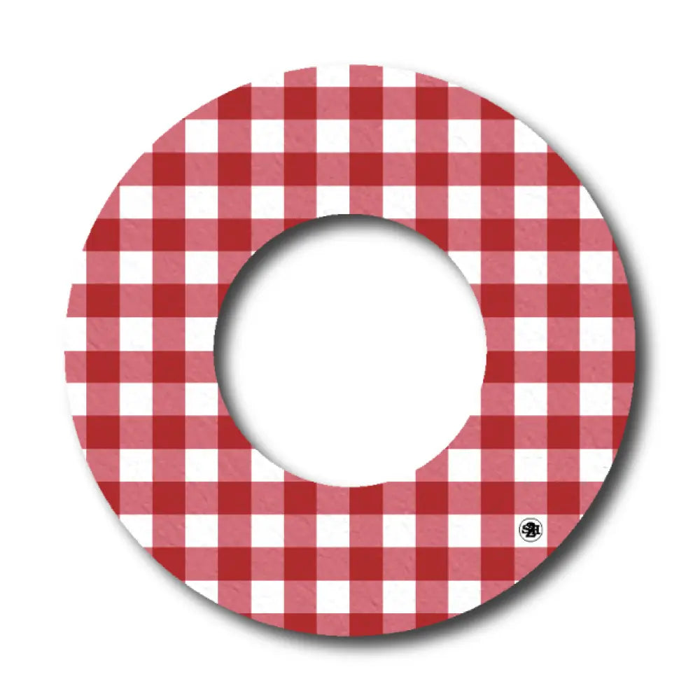 Red Plaid Pattern - Libre 2 Single Patch