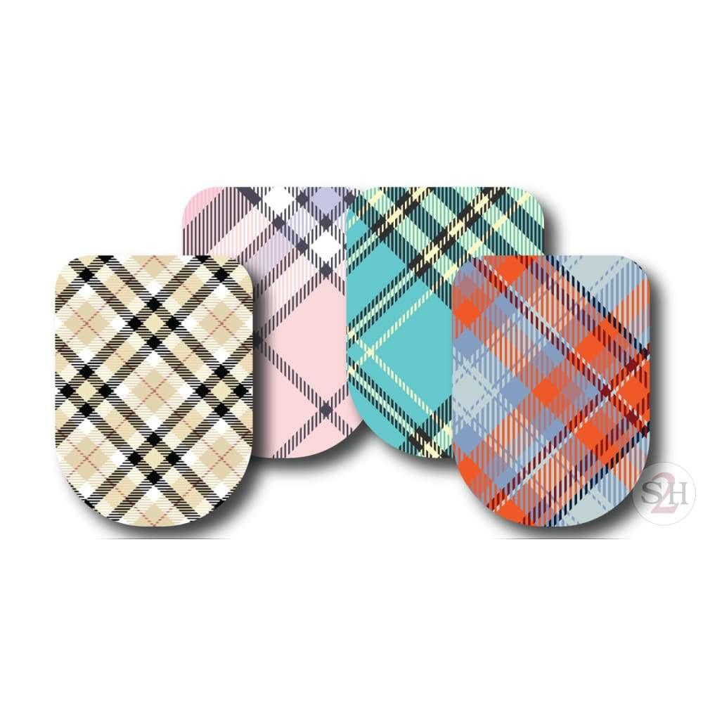 Plaid Pattern Topper - Variety Pack - Omnipod G6 / 4-Pack
