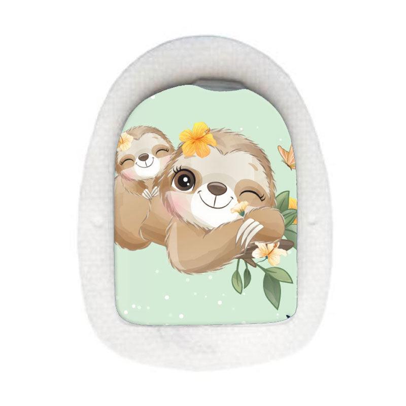 Omnipod decorative sticker: Adorable sloths - The Useless Pancreas