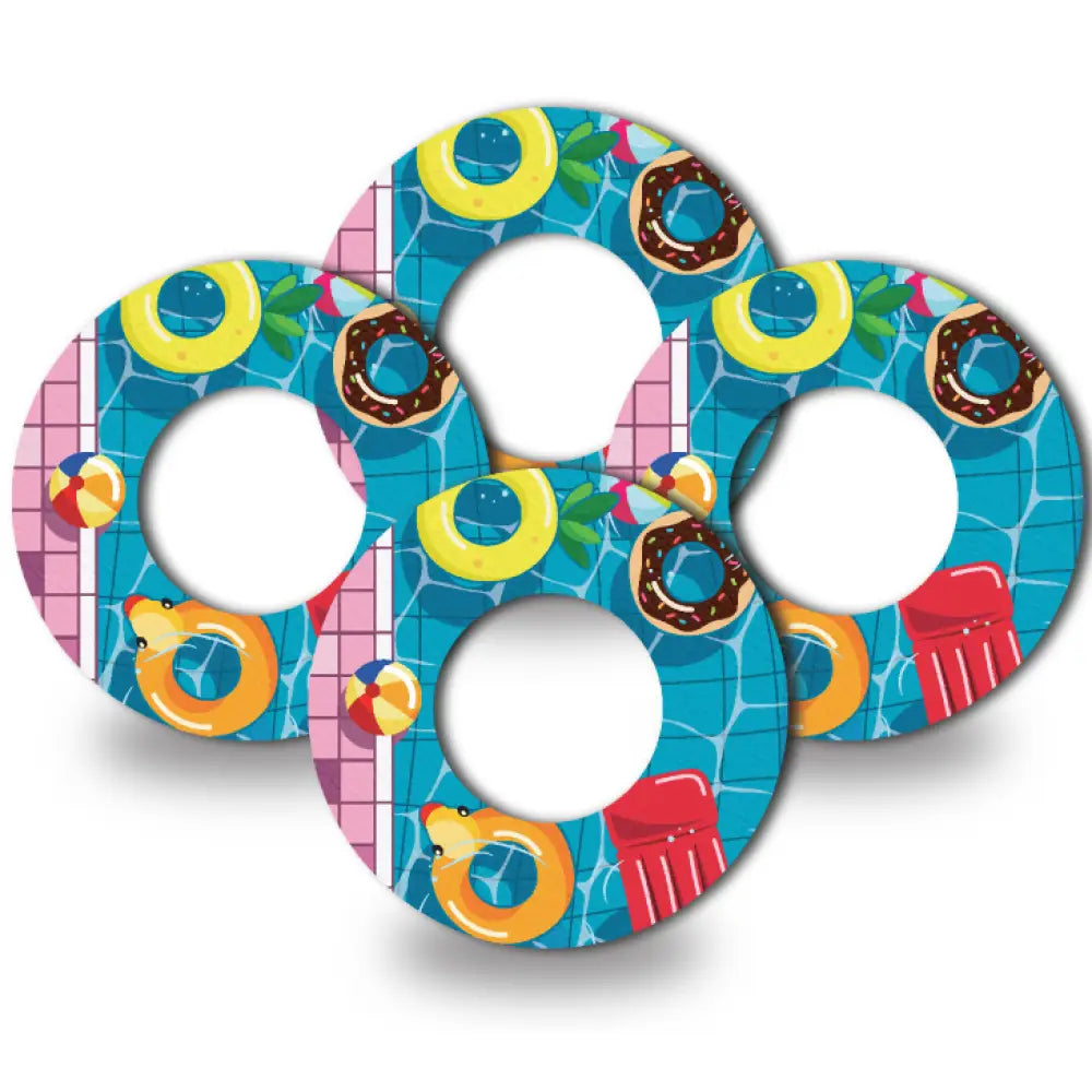 Pool Fun - Libre 2 4-Pack (Set of 4 Patches)