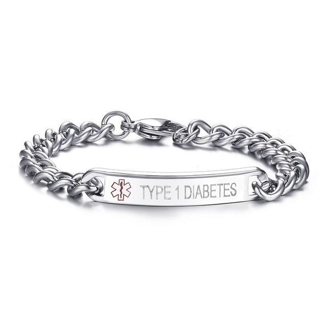 Engraved Bracelet Type 1 Diabetes - My DKIT