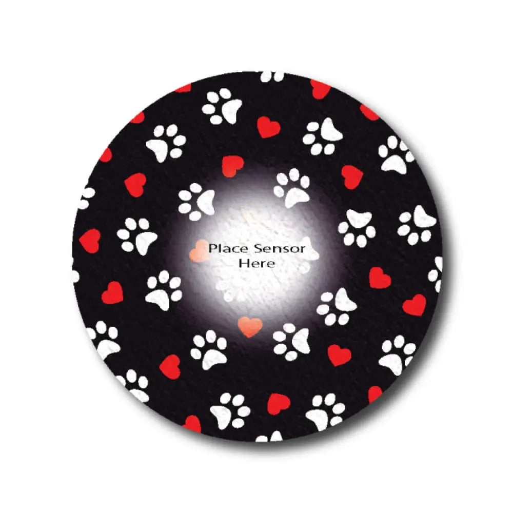 Puppy Love In Black Underlay Patch For Sensitive Skin - Libre 3 Single