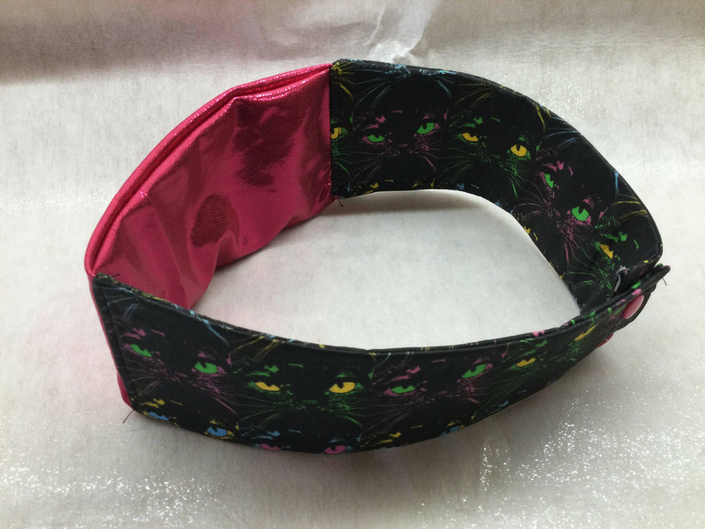 Hot pink Cat insulin pump band by DazzlingPumpPouches - The Useless Pancreas
