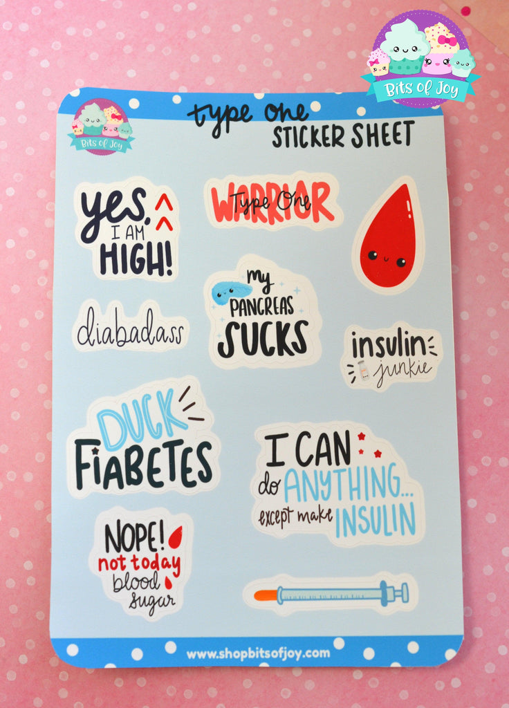 Type One Diabetes Sticker Bundle - The Useless Pancreas