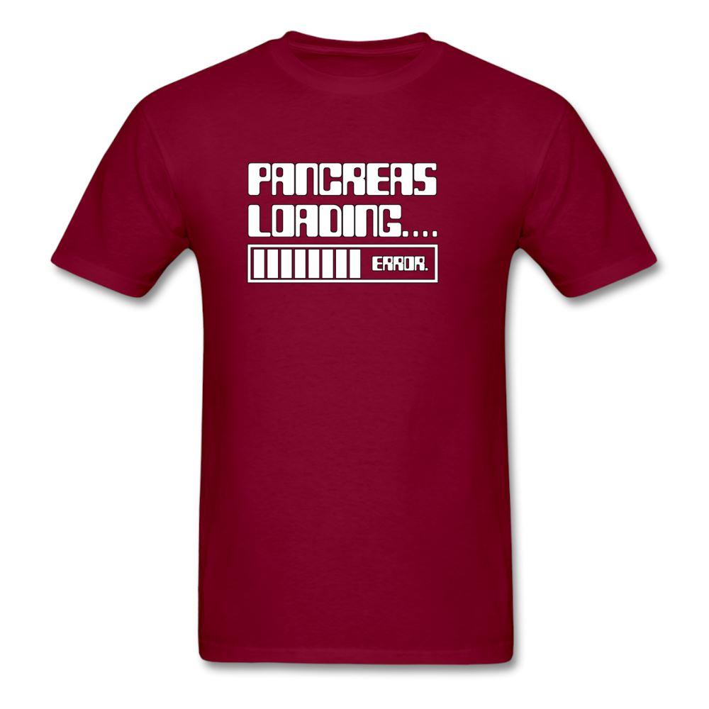 Pancreas Loading Error Humor Diabetes T-Shirt - burgundy