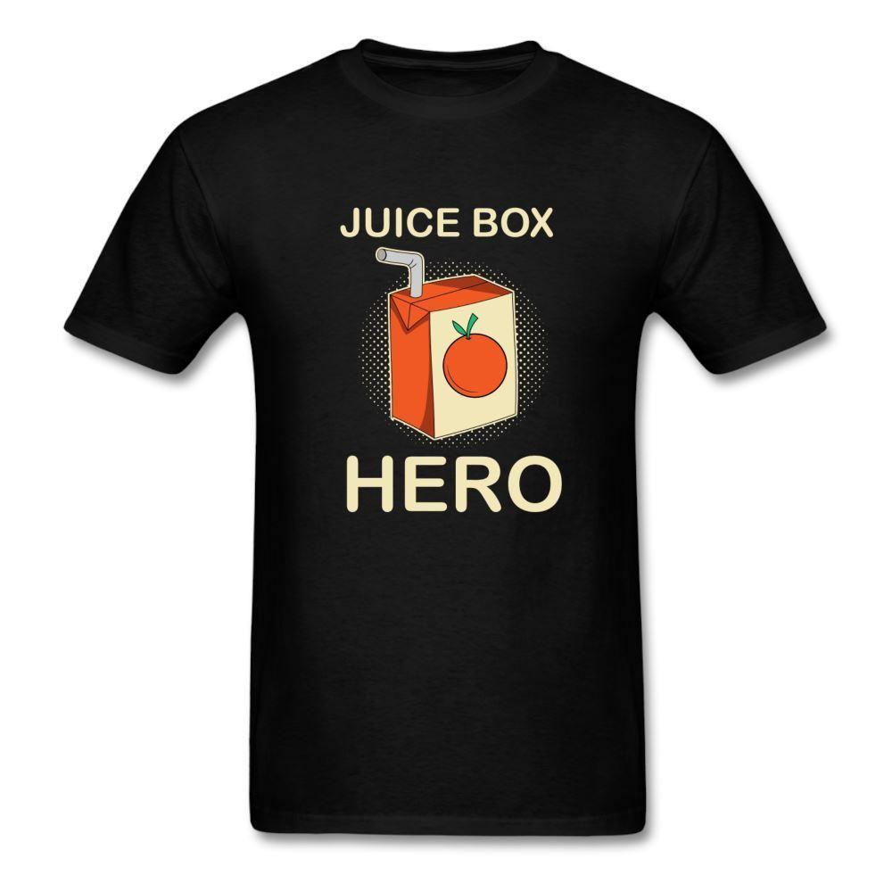 Juice Box Hero Diabetic Humor T1D Funny Unisex Softstyle Adult T-Shirt - black