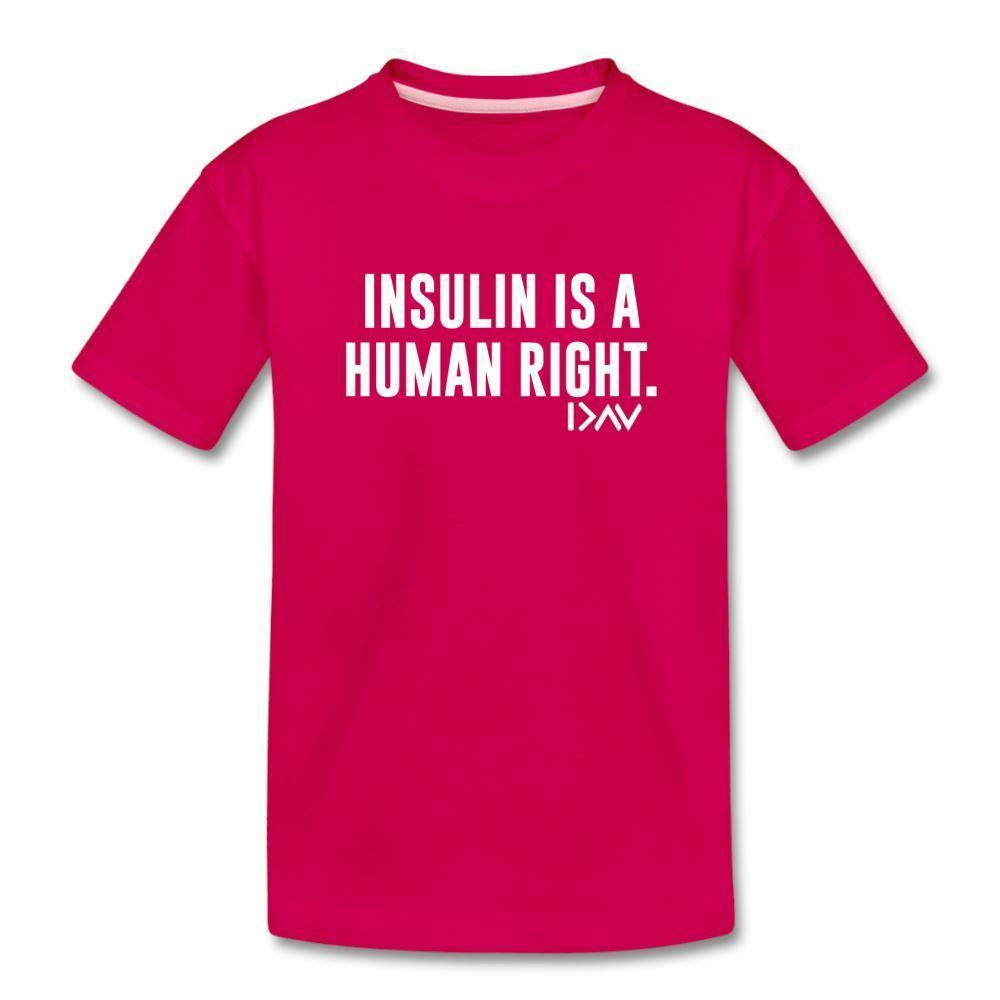 Insulin Is A Human Right I Am More Than Highs & Lows Kids' Premium T-Shirt - dark pink