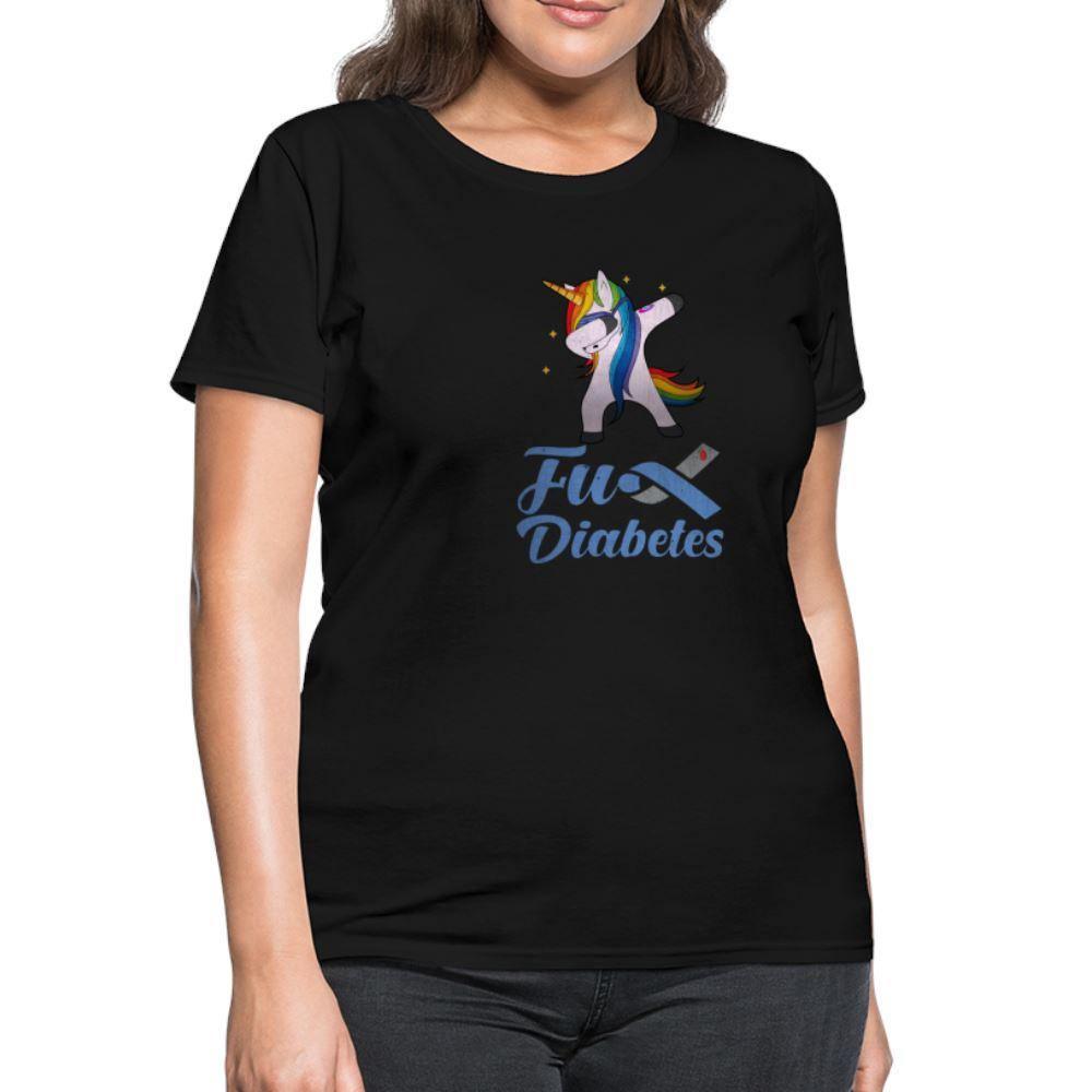 Ladies Fu** Diabetes Humor Premium Women's T-Shirt - black