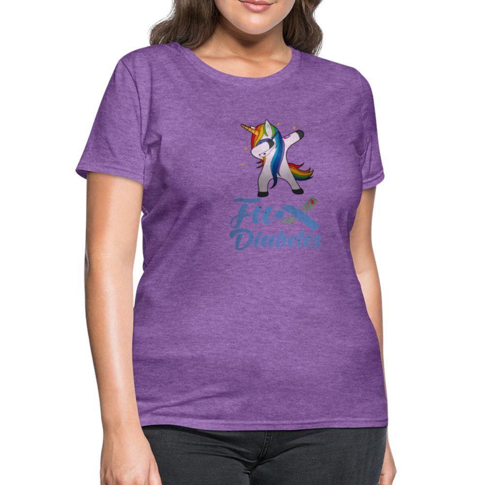 Ladies Fu** Diabetes Humor Premium Women's T-Shirt - purple heather