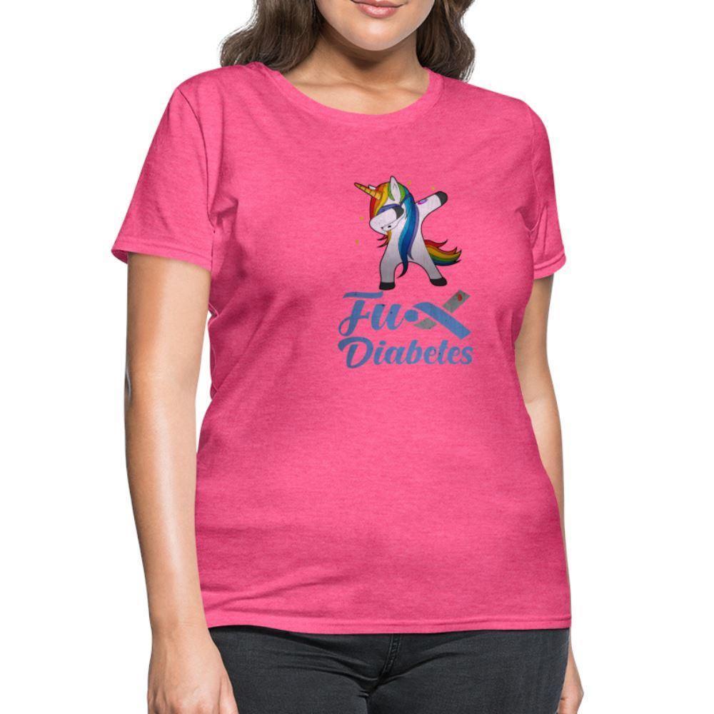 Ladies Fu** Diabetes Humor Premium Women's T-Shirt - heather pink
