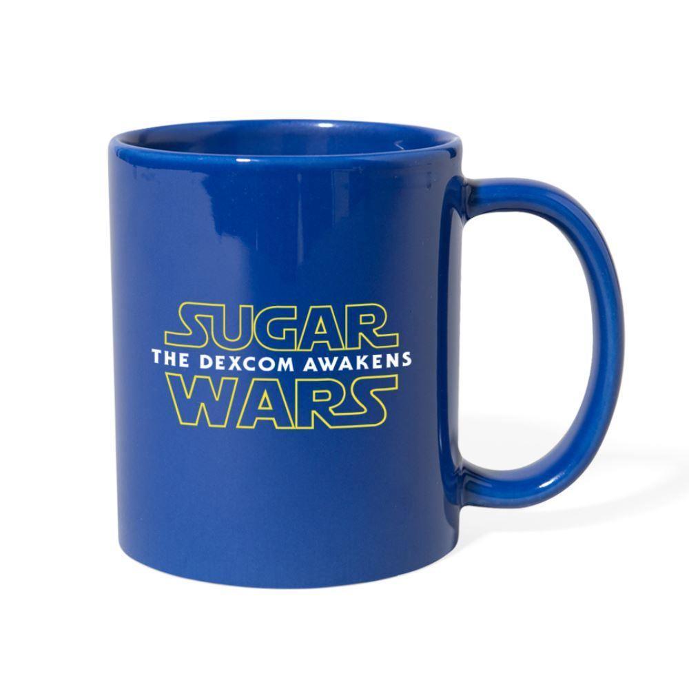 Sugar War "The Dexcom Awakens" (2021) Companion Coffee Cup - royal blue
