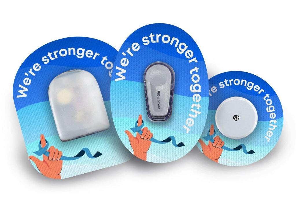 Stronger Together Patch for Freestyle Libre 2 diabetes CGMs and insulin pumps