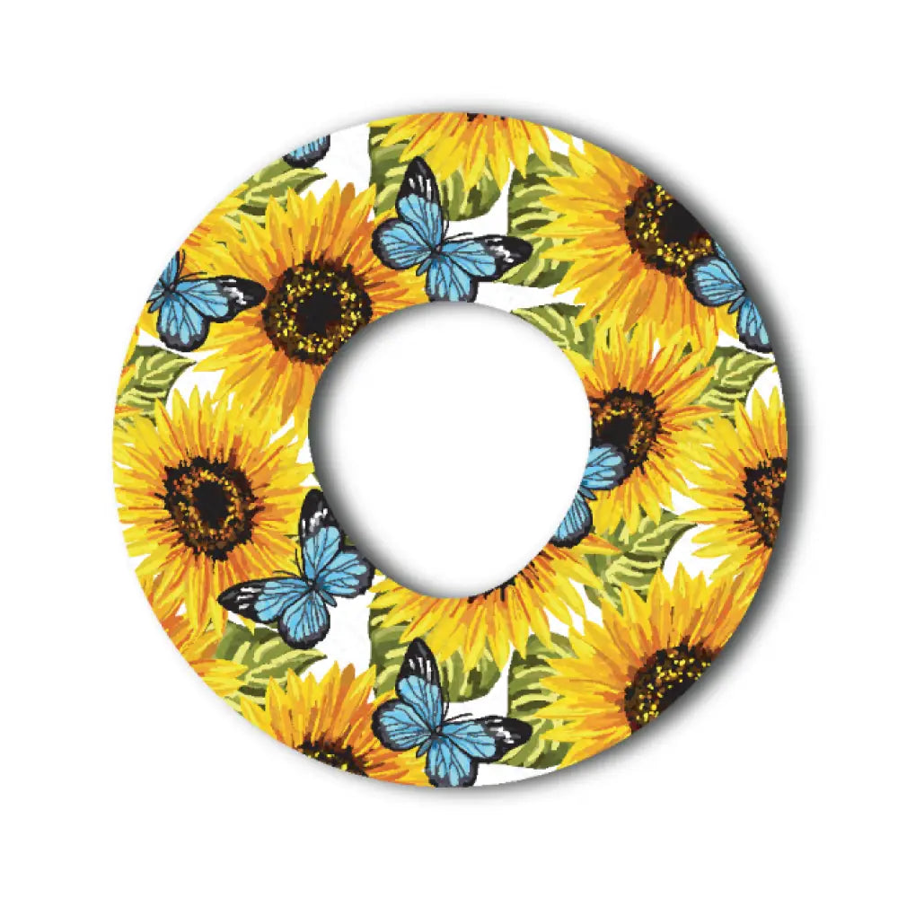 Sunflower And Butterfly - Infusion Set Single Patch